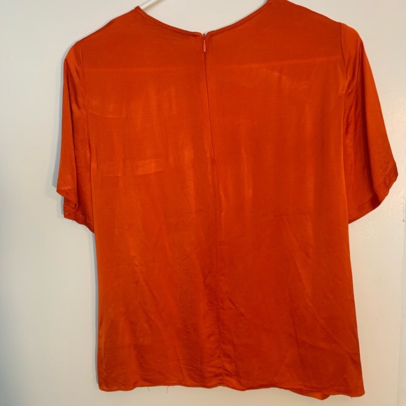 Zara orange silky top - Picture 2 of 4
